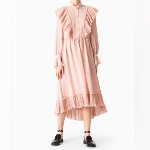 SEA midi ruffle dress